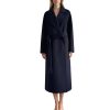 Women's Cashmer and Merino Wool Blend Double Breasted Long Trench Outdoor Coat for Fall Winter