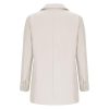 Women's Business Casual Blazers Lapel Long Sleeve Open Front Button Suit Jacket Work Office Blazer Attire Clothes