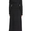 Women's Double Breasted Maxi Long Winter Wool Trench Coat Hooded Thick Warm Overcoats