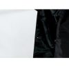 Women's Extra Long Black Reflective Patent Faux Leather Trench Coat Belted European Fashion Windproof Overcoat