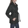 womens Belted Double Breasted Everyday Trench Coat
