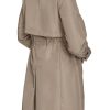 Womens Travel Packable Casual Trench Style Parka Jacket