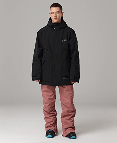 Womens Ski Jacket Mens Snow Jacket Waterproof Winter Snow Coat Couples Pullover Snowboard Hooded