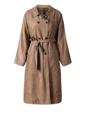Women's Solid Color Lapel Spring Long-Sleeved Reversible Oversized Trench Coat