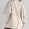 Women's Half Zip Sweatshirts Fleece Stand Collar Long Sleeve Thumb Hole Oversized Pullovers with Pockets