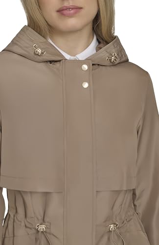Womens Travel Packable Casual Trench Style Parka Jacket