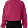 Women Half Zip Fleece Sweatshirt Mock Neck Long Sleeve Winter Cozy Sherpa Pullover Sweater Tops