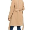 Trench Coat for Women – Double-Breasted Long Winter Faux Wool Coat