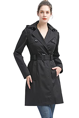 Women Gabby Waterproof Hooded Trench Coat - Regular & Plus Size