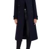 Women's Flared Trench Slick Wool Coat
