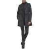 womens Belted Trench Coat With Waist Tie Belt and Notch Collar