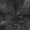 Women's Spring Belted Double-Breasted Loose Korean-Style Long Leather Trench Coat