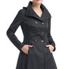 Women Nicole Waterproof Hooded Fit & Flare Trench Coat - Regular & Plus Size