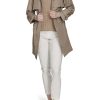 Womens Travel Packable Casual Trench Style Parka Jacket
