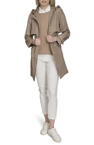 Womens Travel Packable Casual Trench Style Parka Jacket