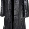 Women's Lambskin Leather Trench Jacket Over Coat For Women Sheepskin, Leather Long Ankle Length