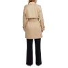 Women's Trench Coat - Waist Belted Button Up Long Raincoat for Ladies (Sizes: S-XL)