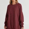 Womens Sweatshirt Casual Long Sleeve Crewneck Lightweight Pullover Tops Loose Sweatshirts