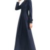 Womens Woolen Blend Ankle Length Lapel Long Maxi Trench Coat Jacket Parka Outwear Overcoat