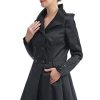Women Nicole Waterproof Hooded Fit & Flare Trench Coat - Regular & Plus Size