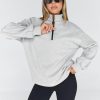 Womens Oversized Sweatshirts Fall Sweaters Fashion Hoodies Half Zip Pullover Long Sleeve Shirts Clothes