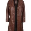 Leather Car Coats for Womens - Real Long Leather Jacket Women Premium Lambskin Leather Coat For Women