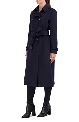 Women's Flared Trench Slick Wool Coat