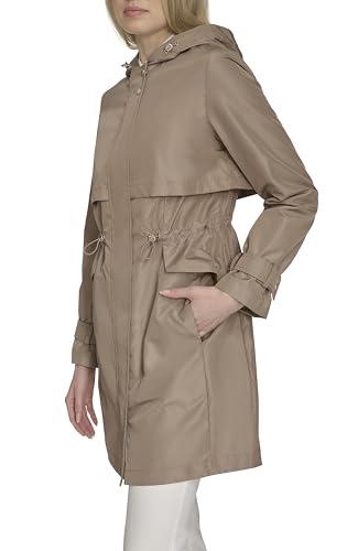 Womens Travel Packable Casual Trench Style Parka Jacket