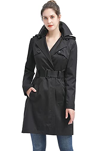 Women Gabby Waterproof Hooded Trench Coat - Regular & Plus Size