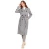 Women's Wool Blend Trench Coat, Gray