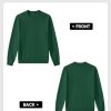 Mens Crewneck Sweatshirt Casual Long Sleeve Texture Pullover Shirt for Men