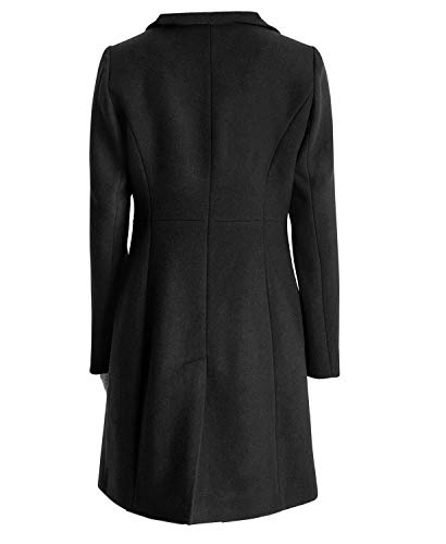 Double breast Blend Wool Pea Classic Trench Coat Women Blazar Designer Full Length