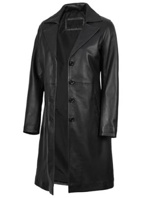 Leather Car Coats for Womens - Black Brown Real Long Leather Jacket Women