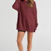 Womens Sweatshirt Casual Long Sleeve Crewneck Lightweight Pullover Tops Loose Sweatshirts