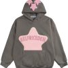 Womens Graphic Hoodies Pink Star Print Hoodie Unisex Oversized Hoodies Long Sleeve Pocket Pullover