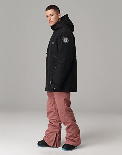 Womens Ski Jacket Mens Snow Jacket Waterproof Winter Snow Coat Couples Pullover Snowboard Hooded