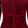 Womens Twist-Front Maxi Coat