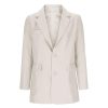 Women's Business Casual Blazers Lapel Long Sleeve Open Front Button Suit Jacket Work Office Blazer Attire Clothes