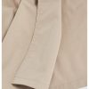 Women's Double Breasted Trench Coats Lapel Collar Sleeveless Belted Vest Jacket