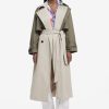 Women's Detachable Two-Tone Trench Coat