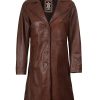 Leather Car Coats for Womens - Real Long Leather Jacket Women Premium Lambskin Leather Coat For Women