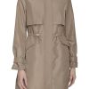 Womens Travel Packable Casual Trench Style Parka Jacket