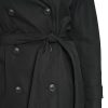 womens Belted Double Breasted Everyday Trench Coat