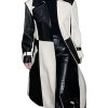 Yolo Jackets Women's Casual Real Lambskin Designer Handmade Two Tone Long Leather Trench Coat Women Full Length Overcoat