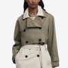 Women's Detachable Two-Tone Trench Coat