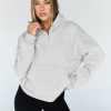Womens Oversized Sweatshirts Half Zip Pullover Fall Long Sleeve Quarter Zip Hoodies Teen Girls Y2K Clothes
