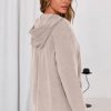 Hoodies for Women Soft Fleece Half Zip Up Hoodie Long Sleeve Casual Pullover Oversized Sweatshirt Hooded Tops