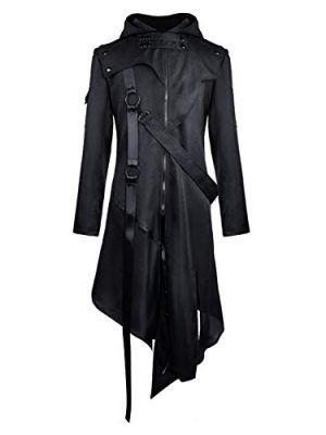 Retro Victorian Steampunk Medieval Jacket Coat Gothic Costume Halloween