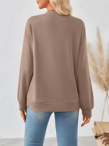 Womens Sweatshirts Crewneck Hoodies Casual Sweaters Long Sleeve Tops Fall Fashion Outfits Winter Clothes 2025