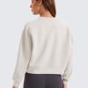 Womens SoftAura Crewneck Sweatshirt Long Sleeve Workout Casual Pullover Basic Fall Tops